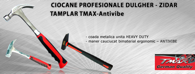 CIOCANE PROFESIONALE DULGHER - ZIDAR - TAMPLAR TMAX-Antivibe